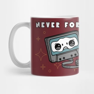 Never Forget Cassette Tape Mug